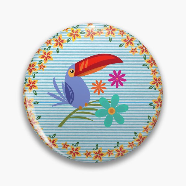 Item preview, Toucan with Flowers designed and sold by phylliswalter.