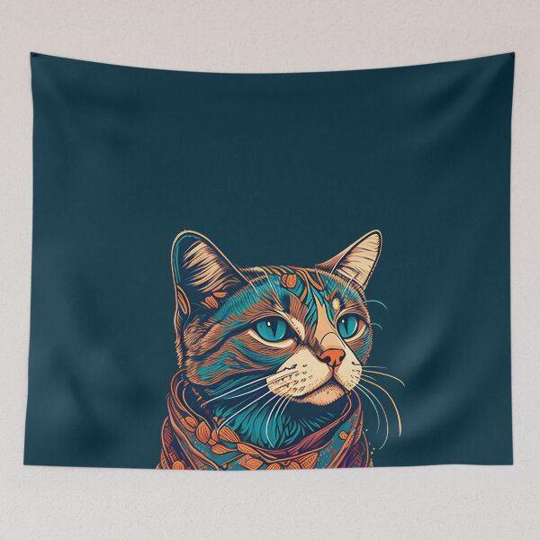 Item preview, Cat Boho Style Design Art Lover designed and sold by fredrickmassey.