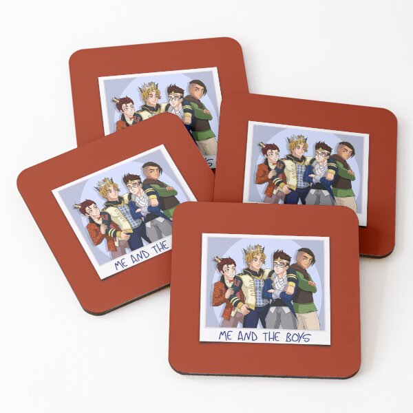 Item preview, Me and the Boys (on Red) designed and sold by PawsitiveMum3.