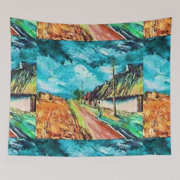 Item preview, Maurice Vlaminck, Thatched Cottages (digitally enhanced by WatermarkNZ Press) designed and sold by CristalleLisa.