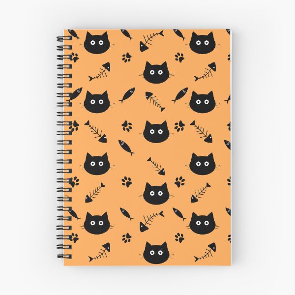 Item preview, black cat seamless pattern designed and sold by Ijjul322.