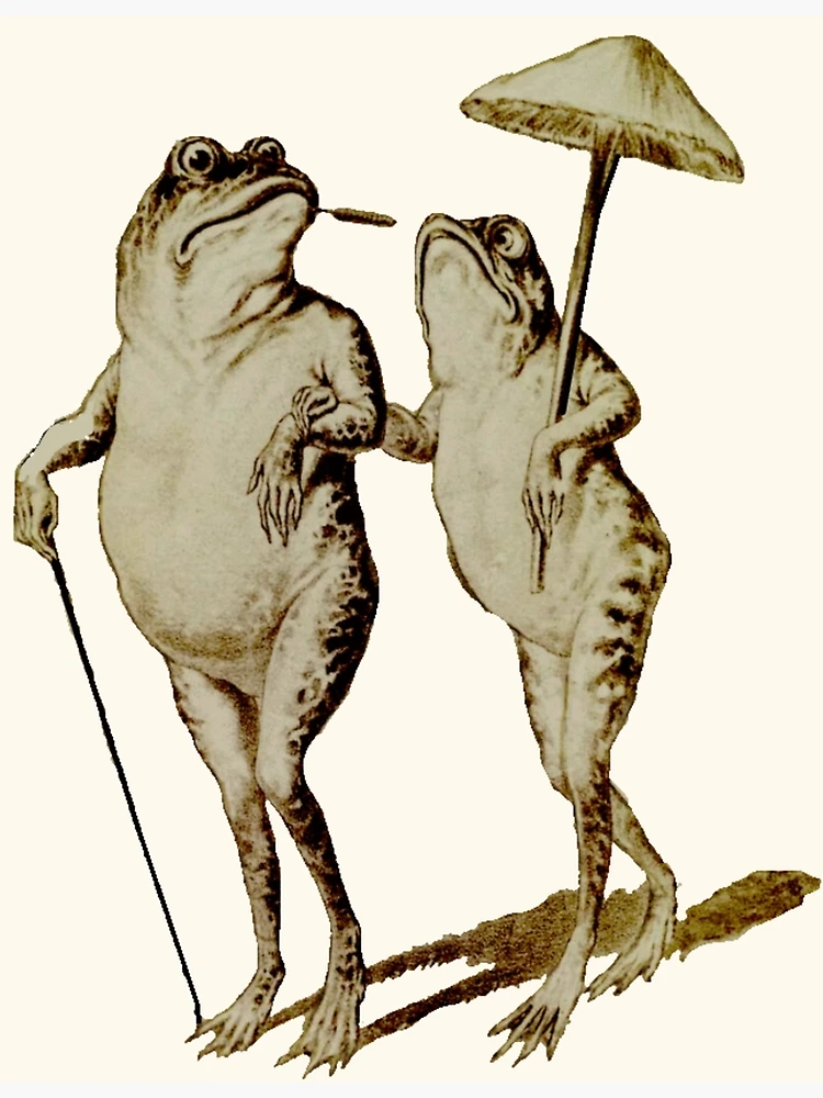 Vintage Frog Gone Fishin' Poster for Sale by DoodlezandMore