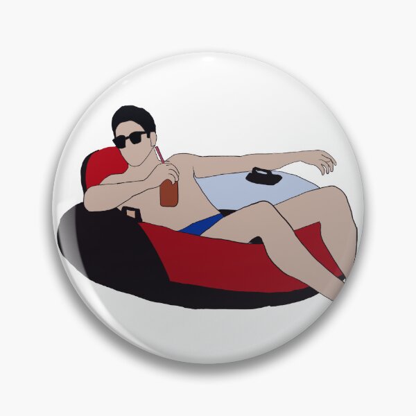 Item preview, Wally Clark chilling in the pool  designed and sold by BooHulaHoops.
