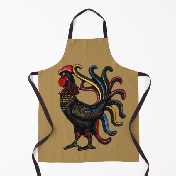 Item preview, Black Cast Iron Rooster with Colorful Plumage designed and sold by DEL-Productions.