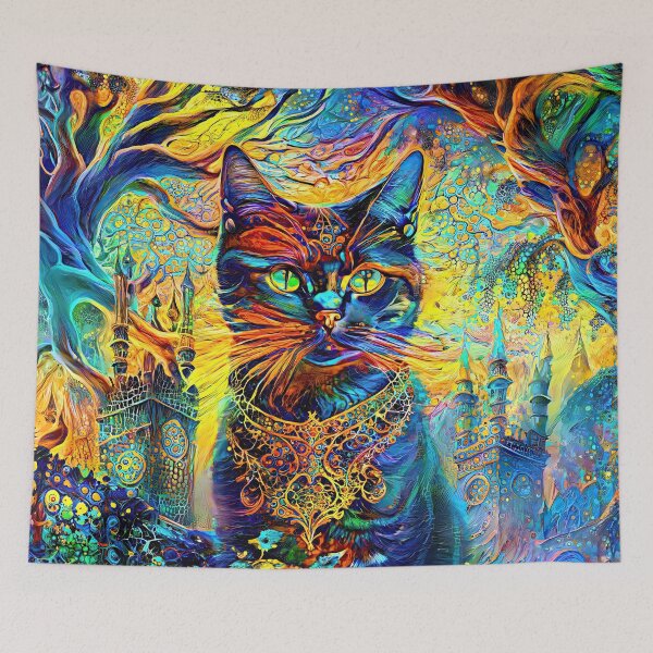 Item preview, Abstract Black Cat designed and sold by blackhalt.