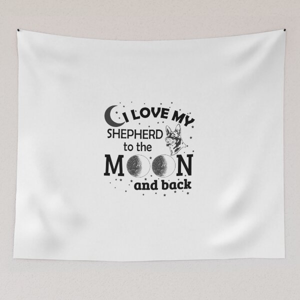 Item preview, I Love My Shepherd To The Moon And Back! designed and sold by flipper42.