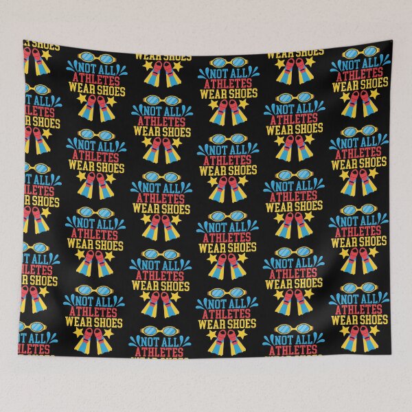 Item preview, Not all athletes wear shoes - swim team designed and sold by EvergreenWhimsy.