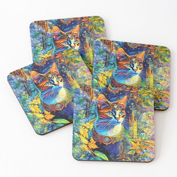 Item preview, Abstract Cat designed and sold by blackhalt.