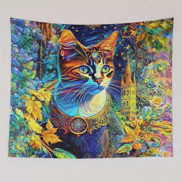 Item preview, Abstract Cat designed and sold by blackhalt.