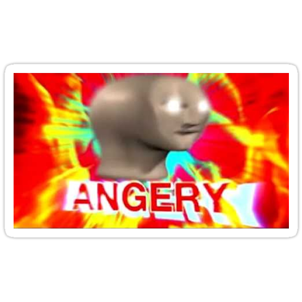  Angery Surreal  Meme  Stickers by orangetables Redbubble