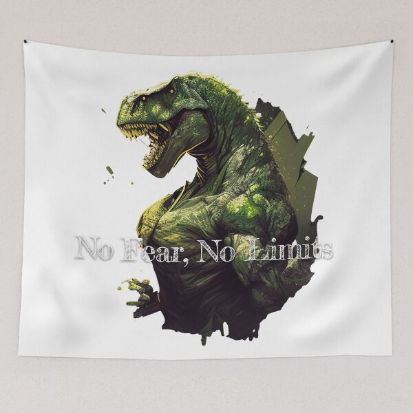Item preview, No Fear, No LimitsDesignBodybuilding Fitness Gym Workout Exercise Merch Print Design designed and sold by tengamerx.
