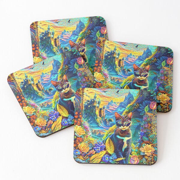Item preview, Abstract Cat designed and sold by blackhalt.