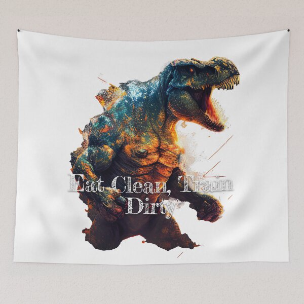 Item preview, Eat Clean, Train DirtyDesignBodybuilding Fitness Gym Workout Exercise Merch Print Design designed and sold by tengamerx.