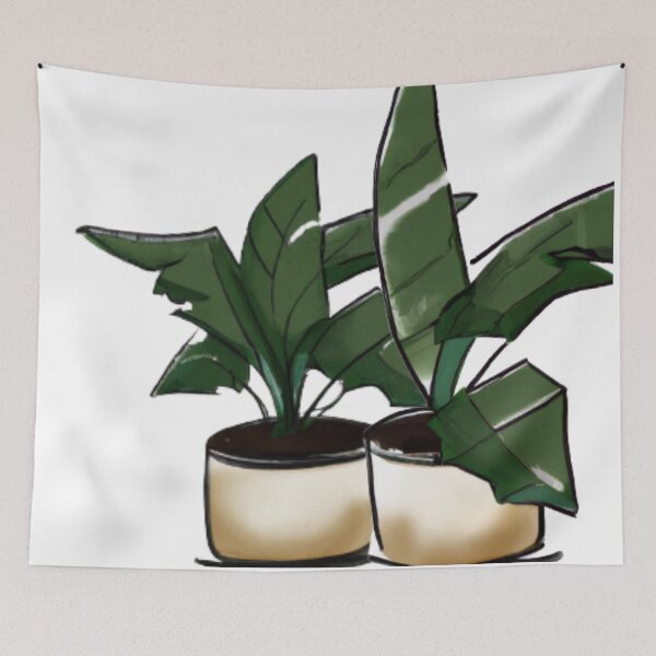 Item preview, A Pair of Pot Plants (ai generated) designed and sold by A Touch of Creative  By Shantel.