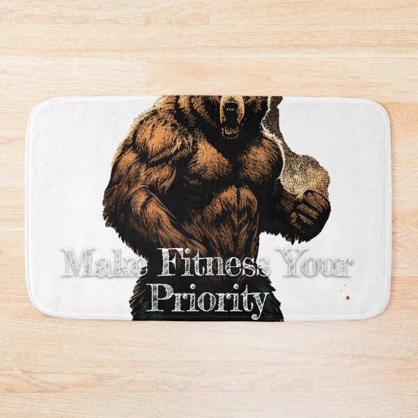 Item preview, Make Fitness Your PriorityDesignBodybuilding Fitness Gym Workout Exercise Merch Print Design designed and sold by tengamerx.