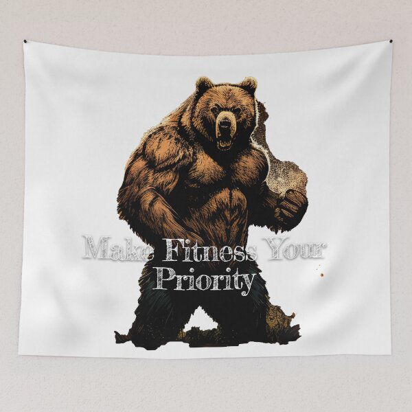 Item preview, Make Fitness Your PriorityDesignBodybuilding Fitness Gym Workout Exercise Merch Print Design designed and sold by tengamerx.