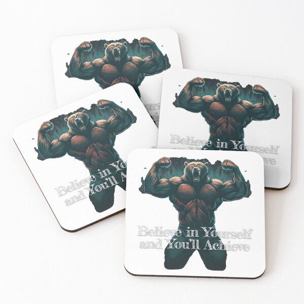Item preview, Believe in Yourself and You'll AchieveDesignBodybuilding Fitness Gym Workout Exercise Merch Print Design designed and sold by tengamerx.