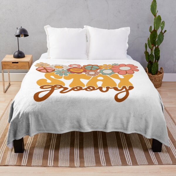 Item preview, Stay Groovy - Retro 70s hippie design designed and sold by PuraVidaStudio.