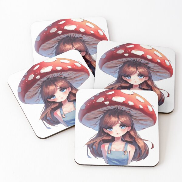 Item preview, cute mushroom girl designed and sold by Cyndarella.