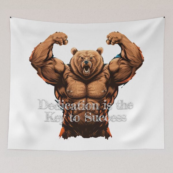 Item preview, Dedication is the Key to SuccessDesignBodybuilding Fitness Gym Workout Exercise Merch Print Design designed and sold by tengamerx.