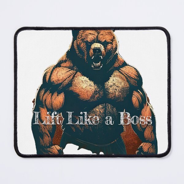 Item preview, Lift Like a BossDesignBodybuilding Fitness Gym Workout Exercise Merch Print Design designed and sold by tengamerx.