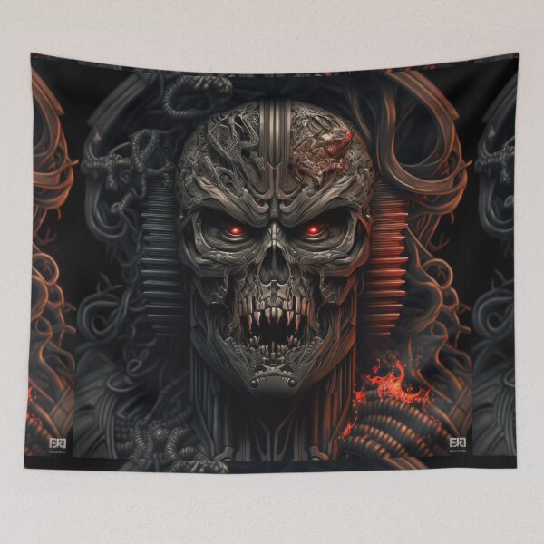 Item preview, Ancient Tentacle Cyborg Terminator Skull from the Bronze Age designed and sold by ArtificialEye.