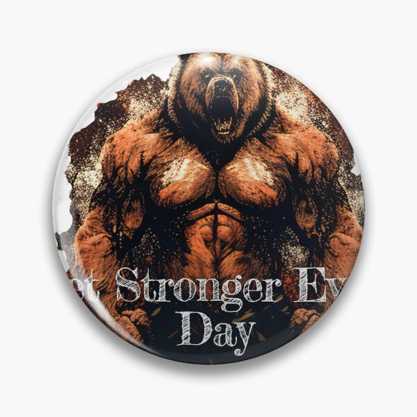 Item preview, Get Stronger Every DayDesignBodybuilding Fitness Gym Workout Exercise Merch Print Design designed and sold by tengamerx.