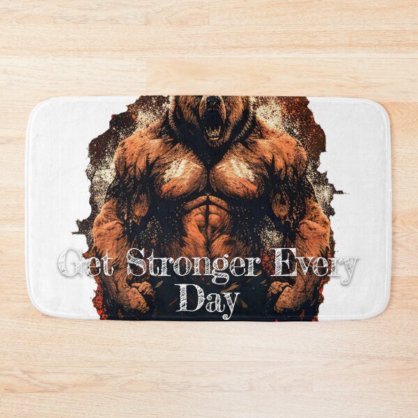 Item preview, Get Stronger Every DayDesignBodybuilding Fitness Gym Workout Exercise Merch Print Design designed and sold by tengamerx.