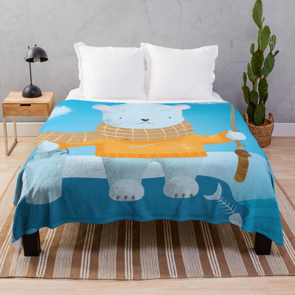 Item preview, Fishing Polar Bear designed and sold by iCraftCafe.