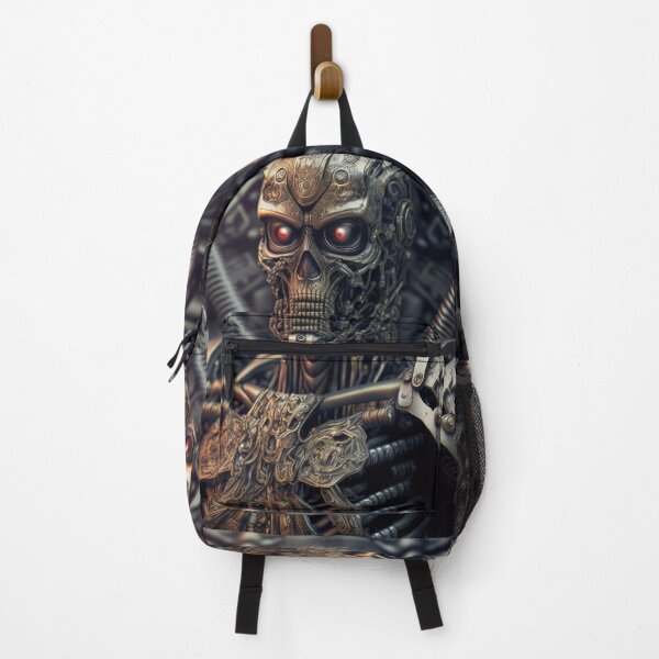 Item preview, Ancient Ninja Warrior Cyborg Terminator Skull from the Bronze Age designed and sold by ArtificialEye.