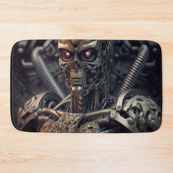 Item preview, Ancient Ninja Warrior Cyborg Terminator Skull from the Bronze Age designed and sold by ArtificialEye.