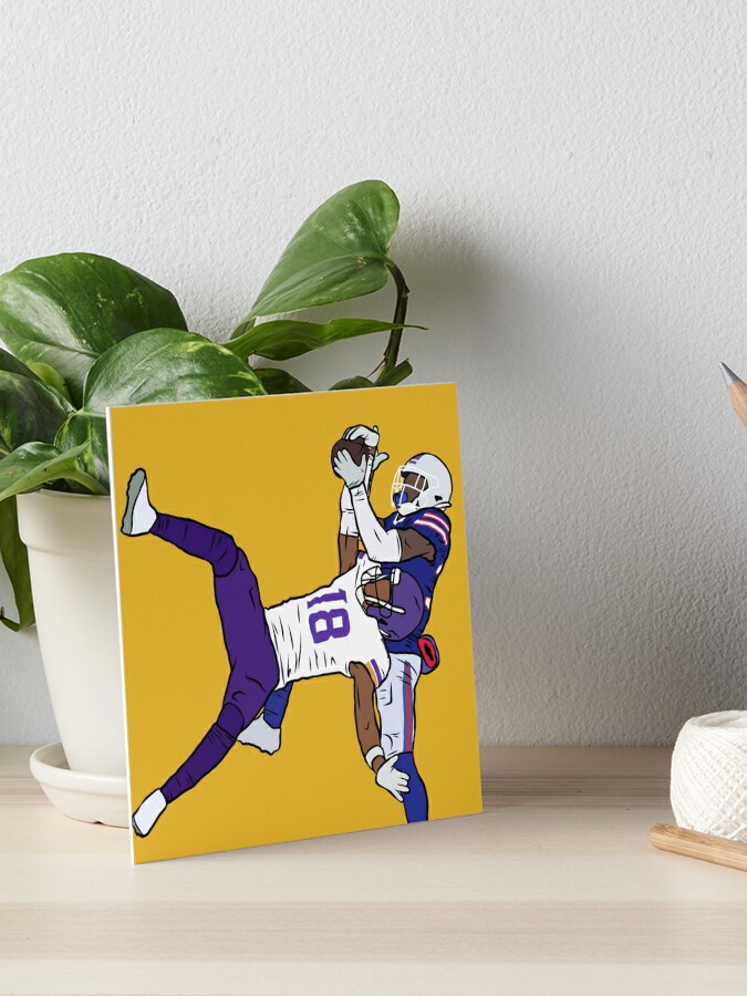 Limited Edition Justin Jefferson Catch Canvas Print. Painting 