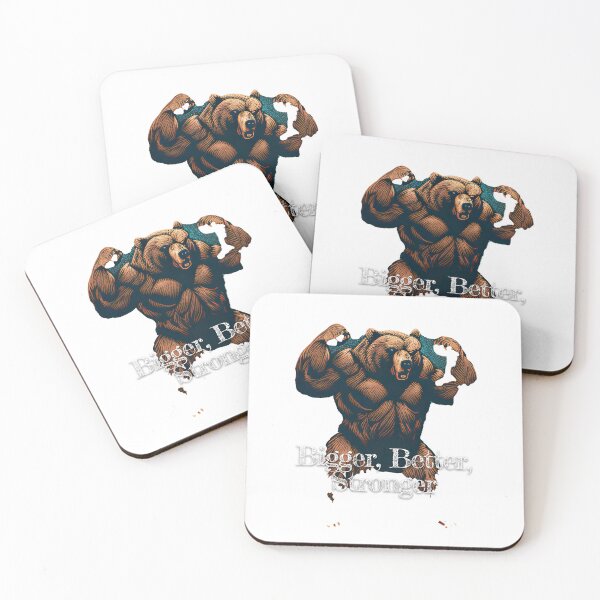 Item preview, Bigger, Better, StrongerDesignBodybuilding Fitness Gym Workout Exercise Merch Print Design designed and sold by tengamerx.