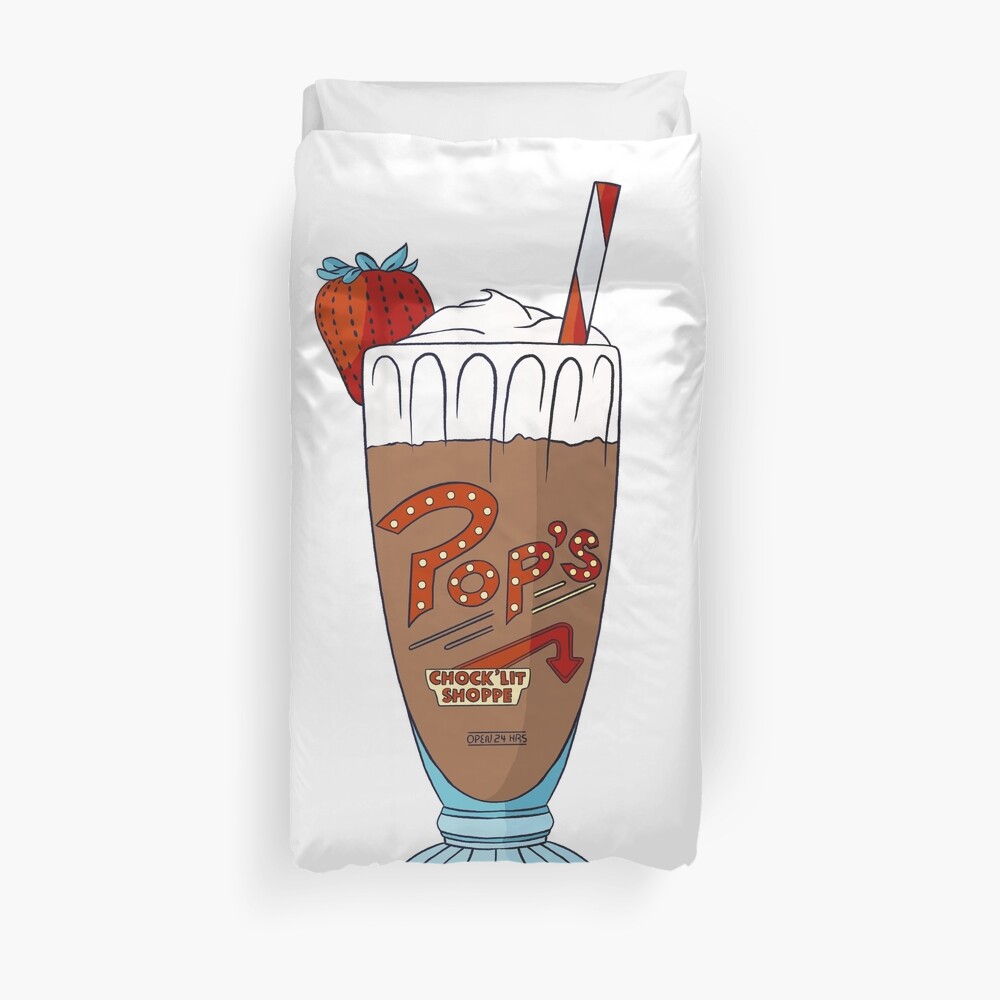  Pop   s  Milkshake  Riverdale  chocolate Duvet Cover by 