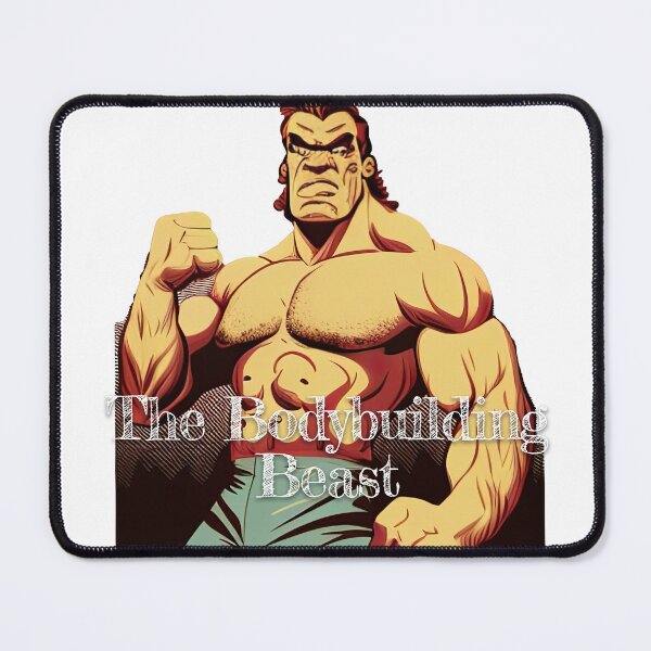 Item preview, The Bodybuilding BeastDesignBodybuilding Fitness Gym Workout Exercise Merch Print Design designed and sold by tengamerx.
