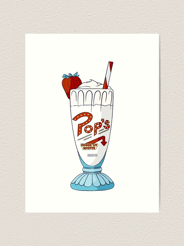  Pop   s  Milkshake  Riverdale  vanilla Art Print by 