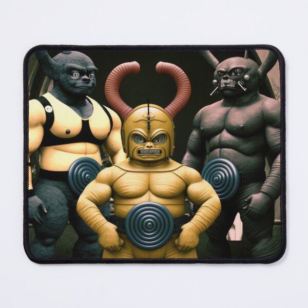 Item preview, 'Team Tubby' Muscle Bound Alien Race of Wrestling Warriors (Teletubby inspired) designed and sold by ArtificialEye.