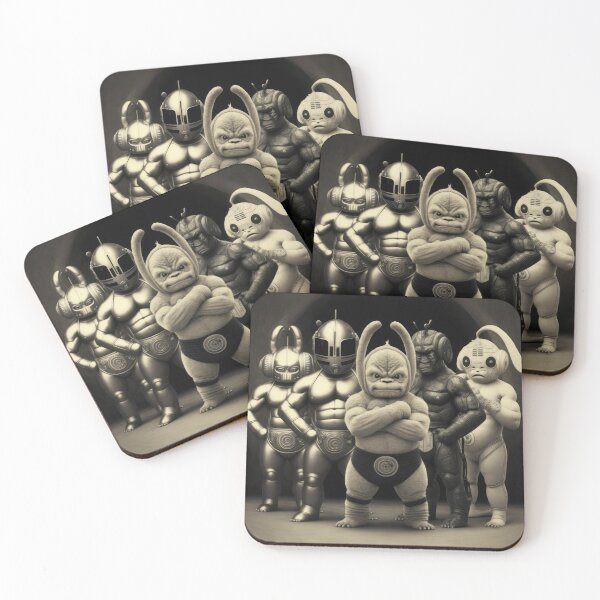 Item preview, 'Team Tubby' Muscle Bound Alien Race of Wrestling Warriors (Teletubby inspired) designed and sold by ArtificialEye.