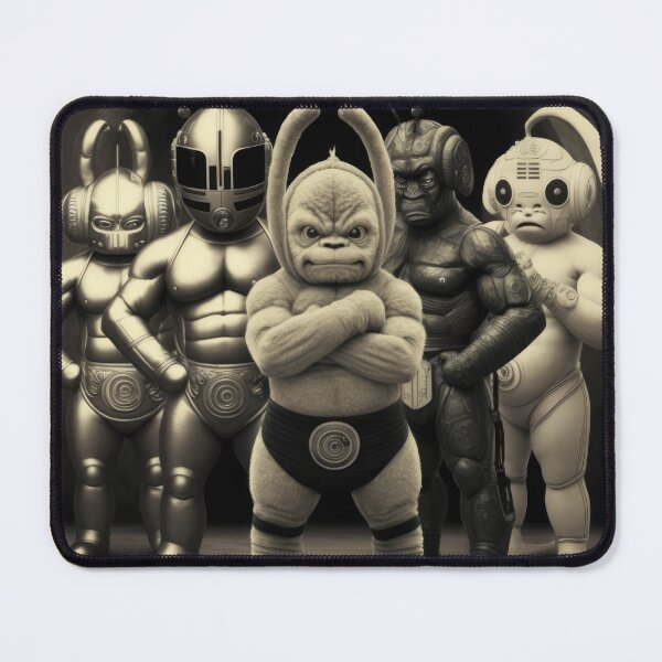 Item preview, 'Team Tubby' Muscle Bound Alien Race of Wrestling Warriors (Teletubby inspired) designed and sold by ArtificialEye.