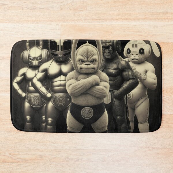 Item preview, 'Team Tubby' Muscle Bound Alien Race of Wrestling Warriors (Teletubby inspired) designed and sold by ArtificialEye.