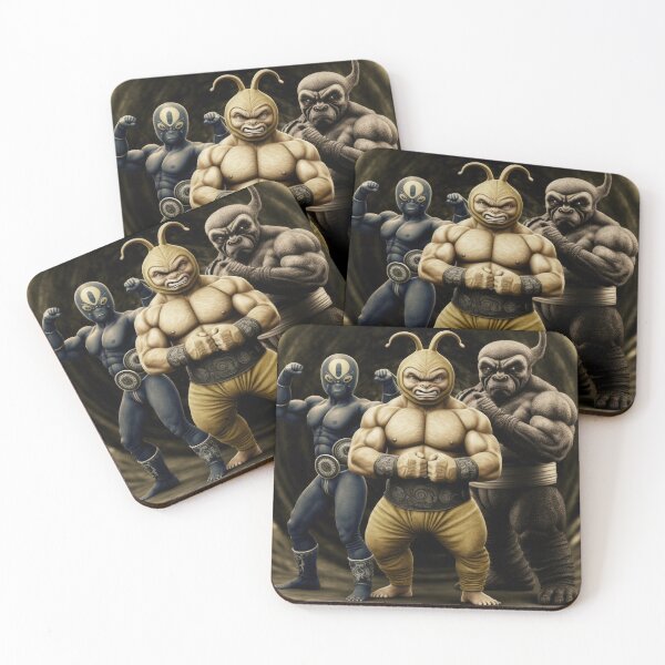 Item preview, Powerful 'Team Tubby' Muscle Bound Alien Race of Wrestling Warriors (Teletubby inspired) designed and sold by ArtificialEye.