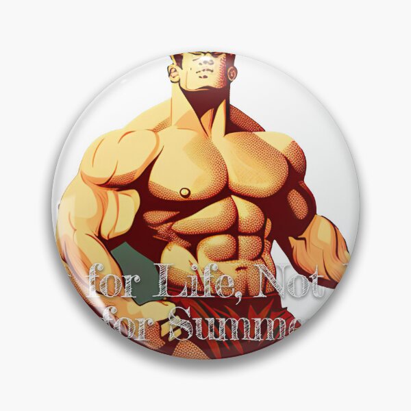 Item preview, Fit for Life, Not Just for SummerDesignBodybuilding Fitness Gym Workout Exercise Merch Print Design designed and sold by tengamerx.