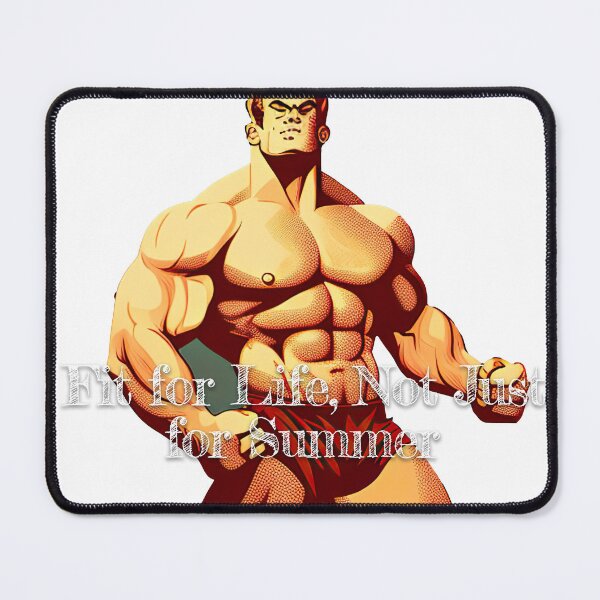 Item preview, Fit for Life, Not Just for SummerDesignBodybuilding Fitness Gym Workout Exercise Merch Print Design designed and sold by tengamerx.