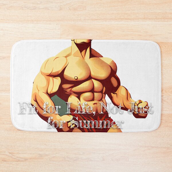 Item preview, Fit for Life, Not Just for SummerDesignBodybuilding Fitness Gym Workout Exercise Merch Print Design designed and sold by tengamerx.