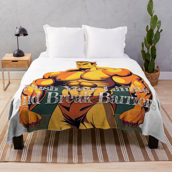 Aperçu de l'œuvre Push Your Limits and Break BarriersDesignBodybuilding Fitness Gym Workout Exercise Merch Print Design créée et vendue par tengamerx.
