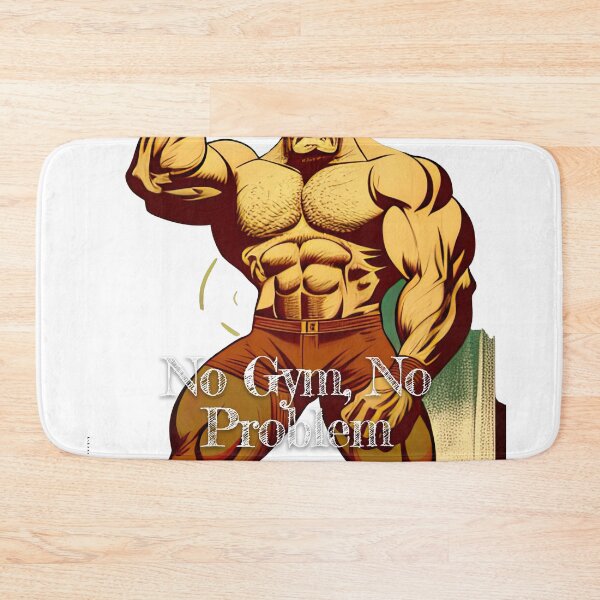 Item preview, No Gym, No ProblemDesignBodybuilding Fitness Gym Workout Exercise Merch Print Design designed and sold by tengamerx.