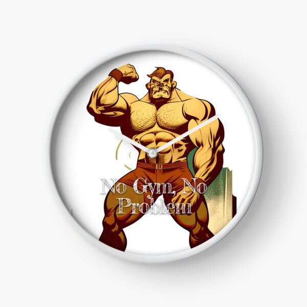 Item preview, No Gym, No ProblemDesignBodybuilding Fitness Gym Workout Exercise Merch Print Design designed and sold by tengamerx.