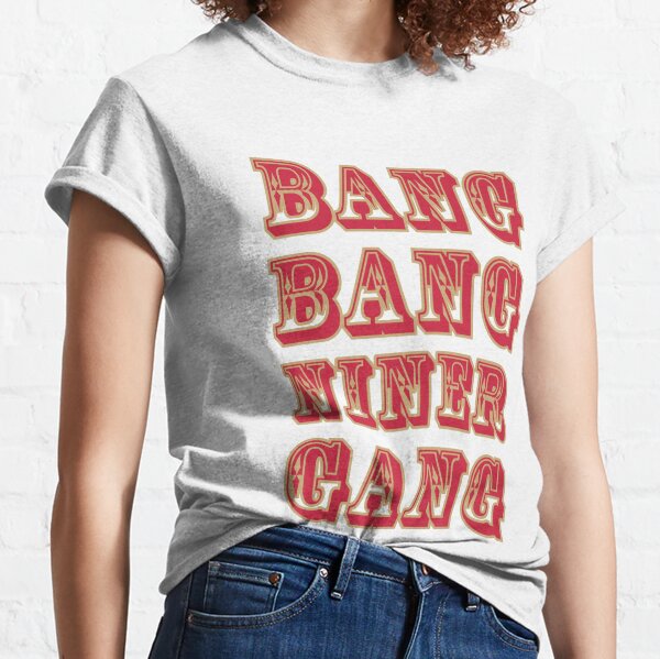 halfzero Bang Bang Niner Gang on Red T-Shirt