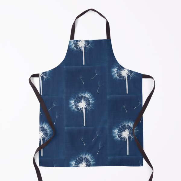 Item preview, Dandelion daisy wishes - blue and white cyanotype sunprint designed and sold by Blue Bower Art.