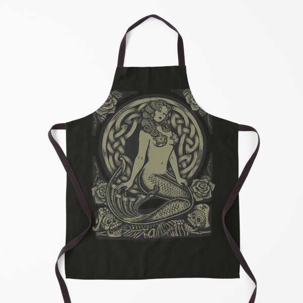 Item preview, Mermaid and Skulls - Monochrome designed and sold by Roberto Jaras Lira.
